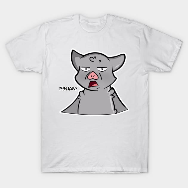 Bat "Pshaw!" T-Shirt by Etlstary